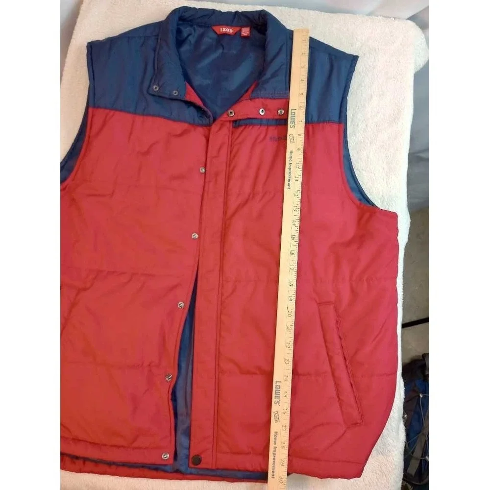 IZOD Red Blue Puffer Vest Lightweight Jacket Gorpcore XXG XXL‎